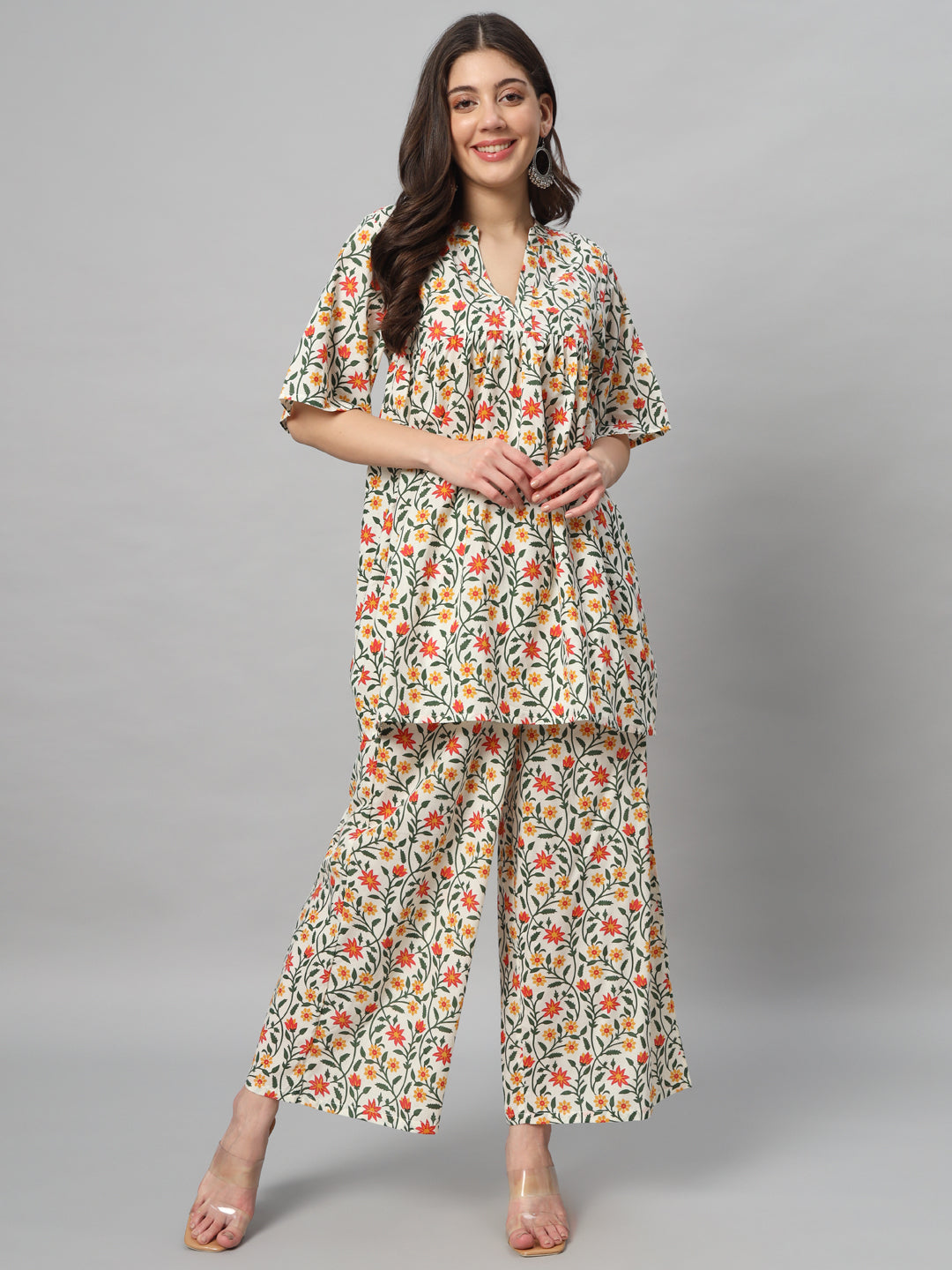Colorful Printed Breezy Coord Set