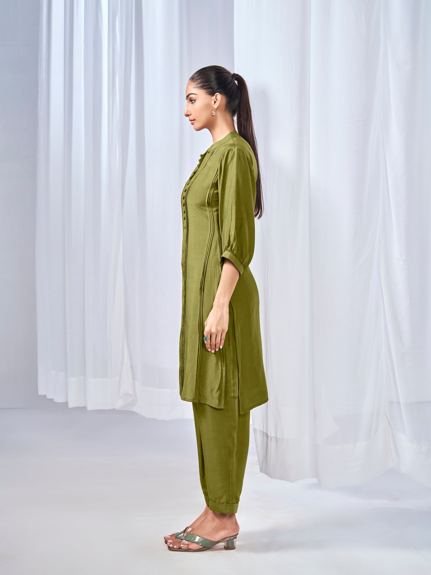 Olive green coord set