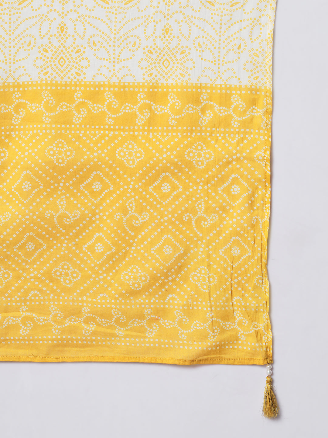 Daffodil Yellow Pleated Straight Kurta Set