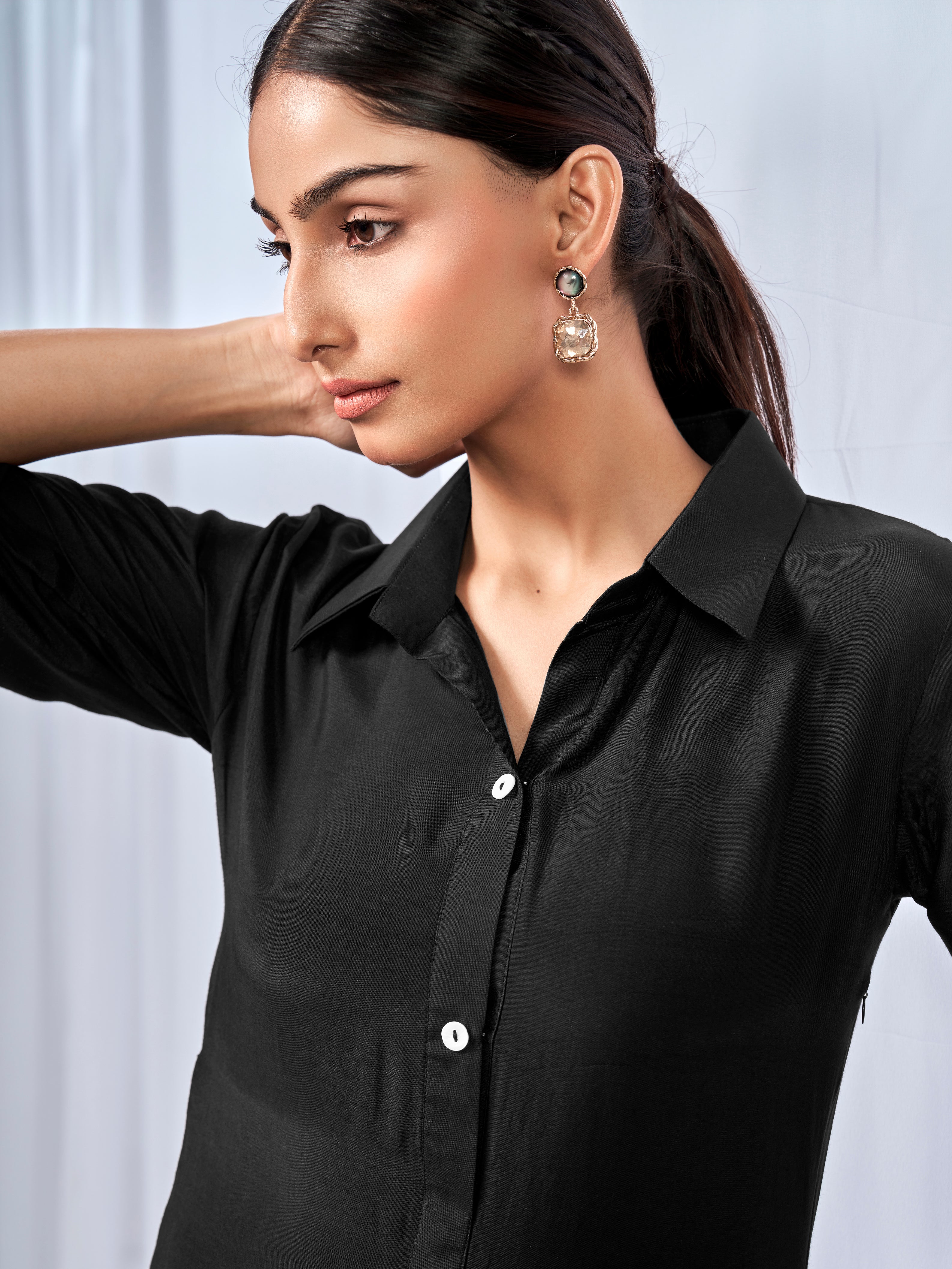 Black box pleat coord set