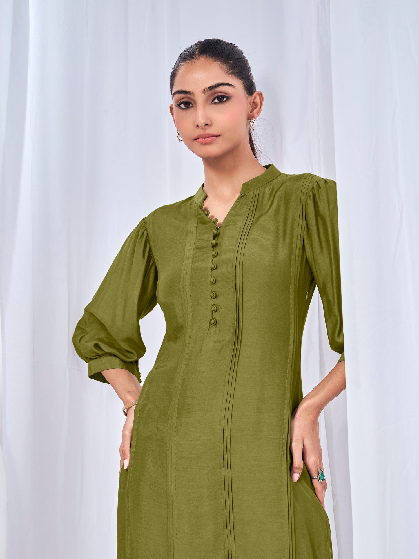 Olive green coord set