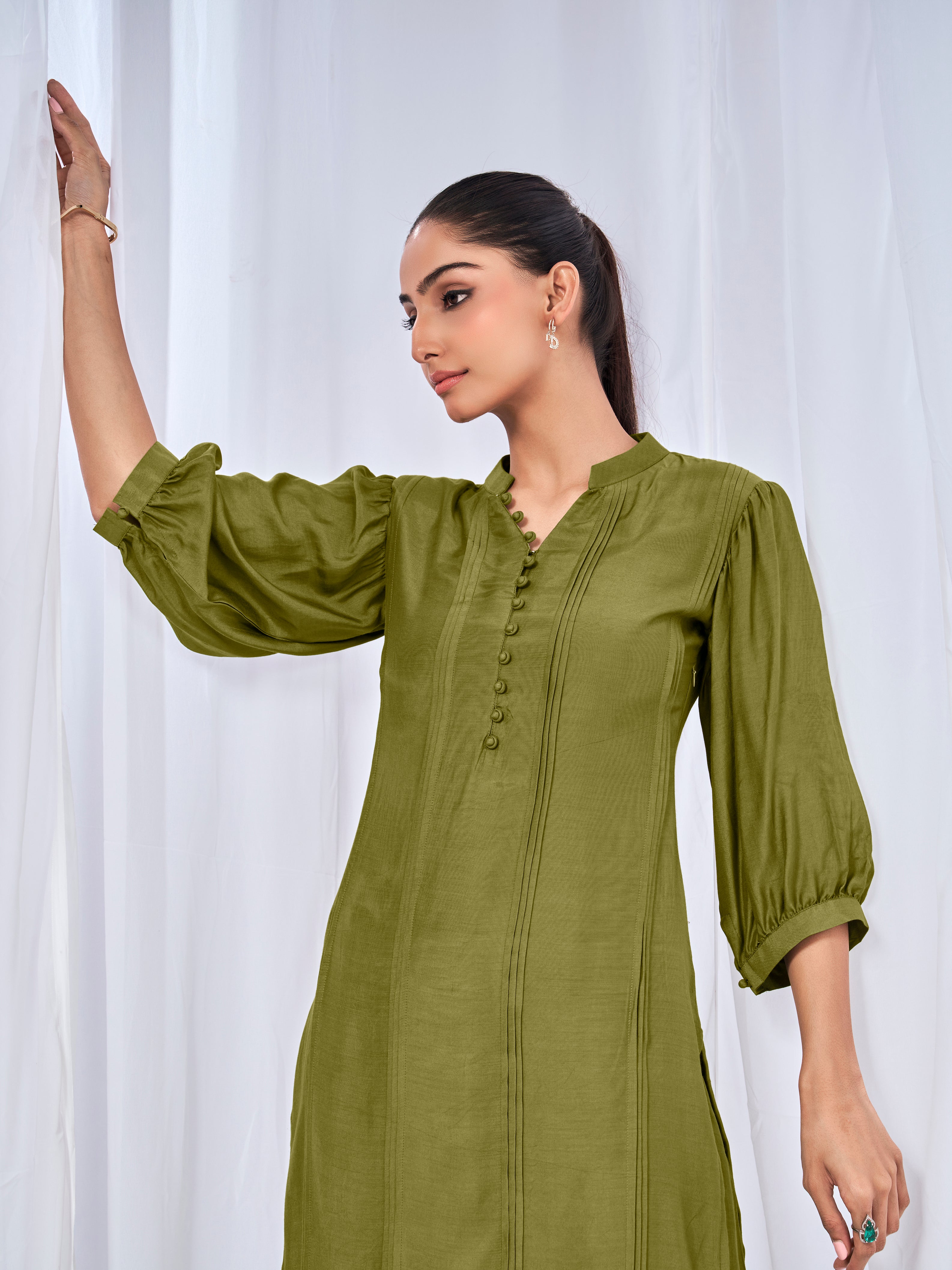 Olive green coord set