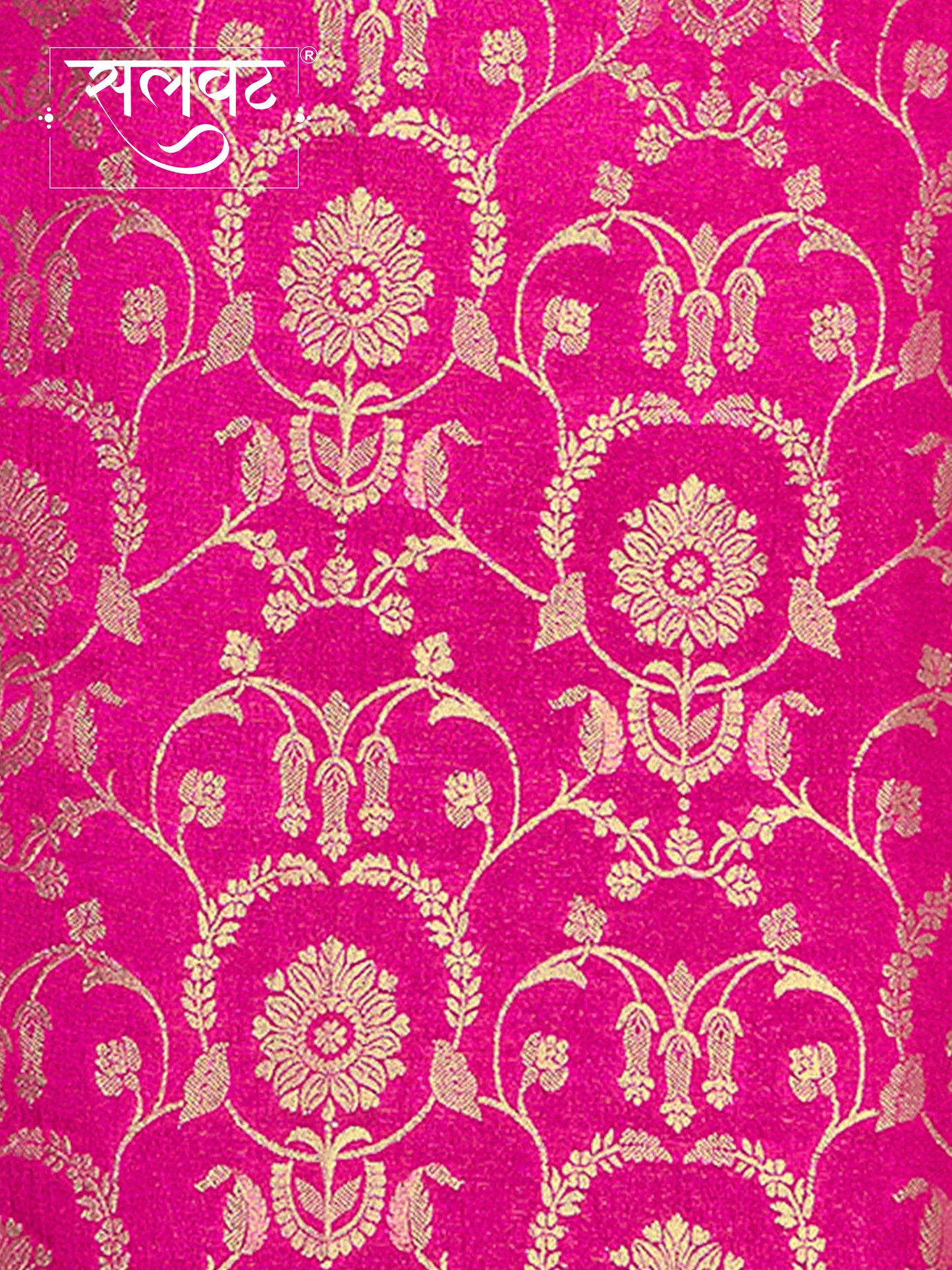 Pink Chinon Kurta Set with Jacquard and Zari Work, Paired with an Organza Dupatta